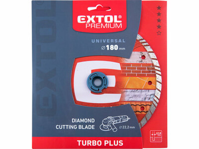 Extol Premium rezný kotúč diamantový Turbo plus 180mm 8803034