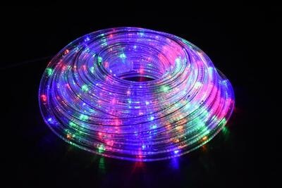 Reťaz MagicHome Vianoce Rolight, 240 LED multicolor, 8 funkcií, 230 V, IP44, exteriér, L-10 m
