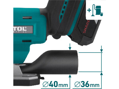 Extol Industrial Share20V aku přímočará pila bezuhlíková 1x2,0Ah aku 8791824