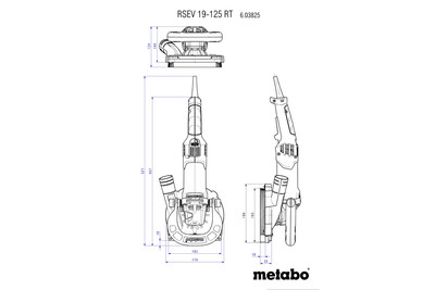 Metabo RSEV 19-125 RT renovační bruska 125mm 603825700