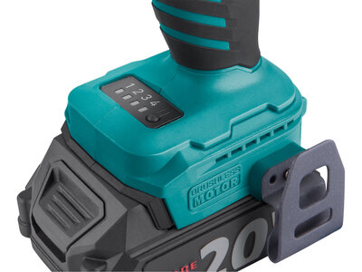 Extol Industrial Share20V aku príklepová vŕtačka bezuhlíková 20V,  2x 2Ah, 70Nm, 8791804