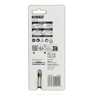 DeWalt sklápací nôž s pevnou čepeľou a zásobníkom DWHT10992-0