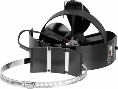 Strend Pro krbový ventilátor s úchytom na dymovod a magnetom, poháňaný teplom, 4-lopatkový,
