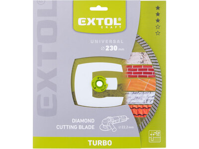 Extol Craft diamantový řezný kotouč Turbo na cihlu, beton a železobeton 150mm 903055