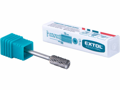 Extol Industrial fréza karbidová valcová, ø6mm, rezná dĺžka 13mm, stopka ø3mm, 8703813