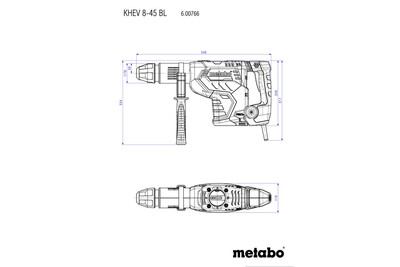 Metabo Khevi 8-45 BL kombi kladivo sds max 600766500
