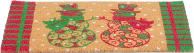 Rohožka MagicHome, pred dvere, Snowmen, kokos/pvc, 45x75 cm