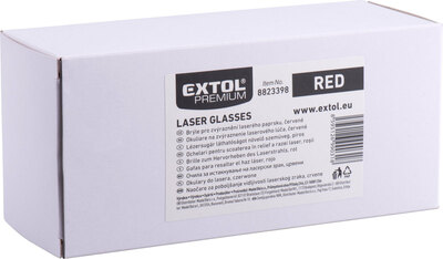 Brýle k laserové vodováze, červené