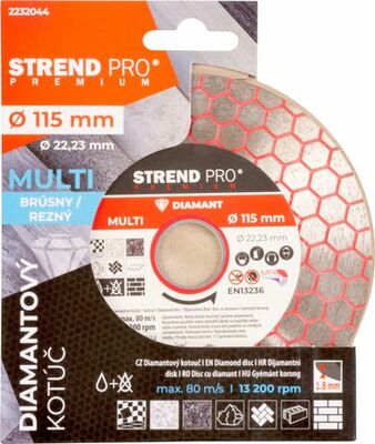 Strend Pro Premium diemantový rezný a brúsny kotúč hexagonal 115mm