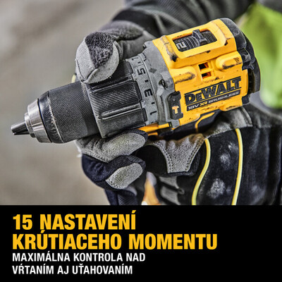 DeWalt DCD800S2T aku príklepová vŕtačka 18V, 2x3,5Ah aku Powerstack