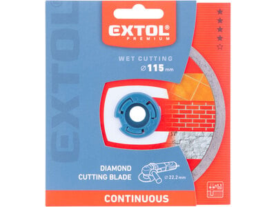 Extol Premium diamantový řezný kotouč na obklad a dlažbu, ø115x1,1mm, 8803021