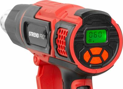 Strend Pro HG203 teplovzdušná pištoľ s LCD displejom, v kufríku 2000W