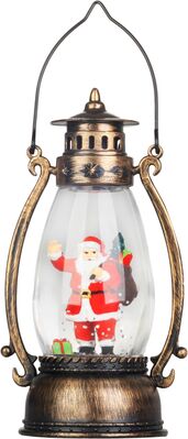 Lampáš MagicHome Vianoce, Santa, plast, 1xLED teplá biela, 8x6.5x14 cm, 3xLR44