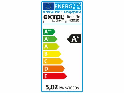 Žiarovka LED mini, 5W, 410lm, E14, pr.45mm, EXTOL LIGHT