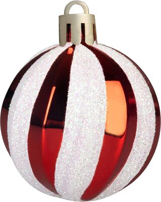 MagicHome vianočné ozdoby na stromček červené 39 ks