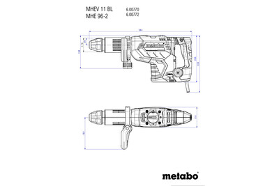 Metabo MHEV 11 BL bourací kladivo sds max 600770500