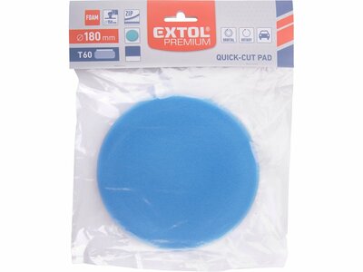 Extol Premium kotúč leštiaci penový modrý, 180x30mm, na stredne hlboké ryhy 8804506