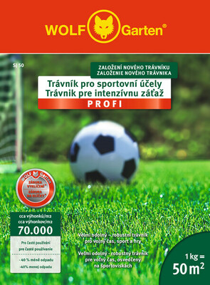 WolfGarten SJ 50 trávnik záťažový Profi na 50m2, 1kg 3821836