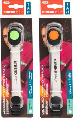Strend Pro LB1204, LED náramok elastický, 185x35x15 mm