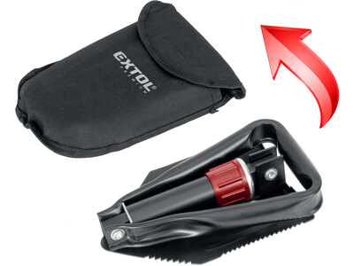 Extol Premium lopatka skladacia s motyčkou 570mm, šírka 150mm, 8877031