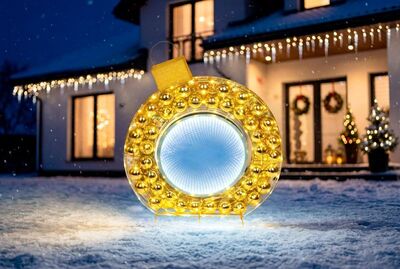 MagicHome vánoční 3D Koule, 160xLED teplá/studená bílá, IP44, 80x8x90 cm