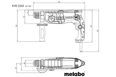 Metabo KHE2245 kombinované kladivo sds plus 601708500