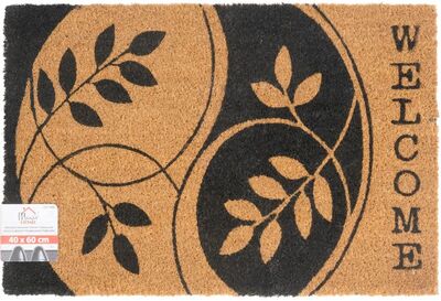 Rohožka MagicHome, pred dvere, Welcome, kokos/pvc, 40x60 cm