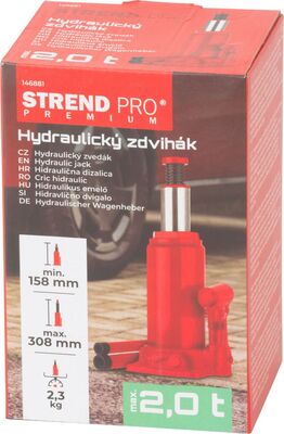 Strend Pro Premium hydraulický zvedák 2 tuny, 158-308 mm