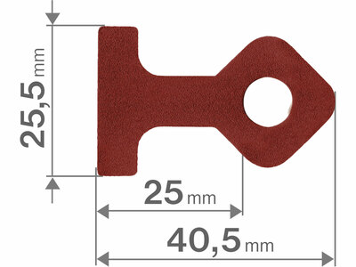 Fortum uholník pravouhlý so svorkami, 140x140mm, 4 svorky, 4784120