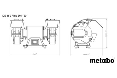 Metabo DS 150 PLUS  stolová brúska 150mm 604160000