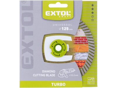 Extol Craft diamantový řezný kotouč Turbo na cihlu, beton a železobeton 125mm 903052