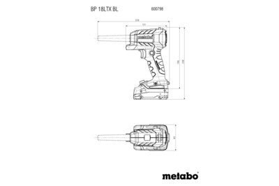 Metabo BP 18 LTX BL akumulátorová ofukovacia pištoľ, 600798850