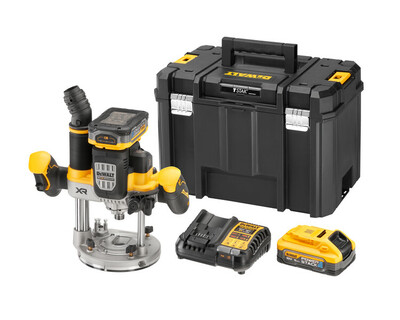 DeWalt DCW620H2 aku horná fréza 18V, 2x 5,0Ah aku Powerstack