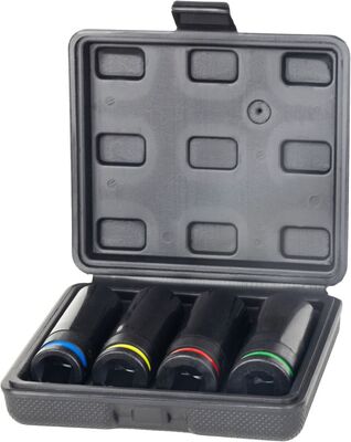 Strend Pro Premium sada hlavíc na kolesá, 4 dielna, 17-19-21-22 mm
