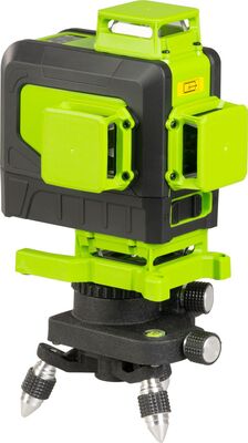 Strend Pro Industrial krížový laser zelený s diaľkovým ovládaním, 4x360°, 258200