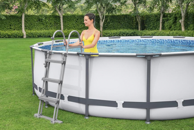 Bestway® bazén Steel Pro MAX s filtrom rebríkom a plachtou 457x107 cm 8050077