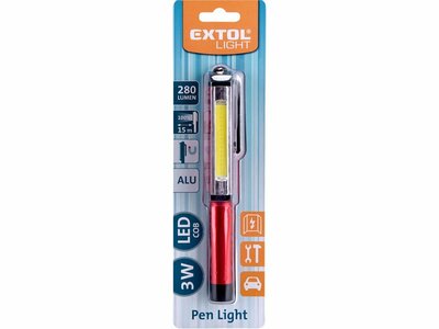 Extol Light svítilna LED hliníkové tužkové 43118