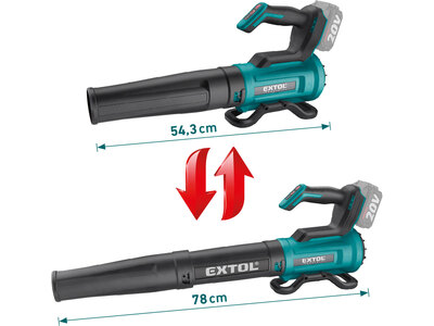 Extol industrial Share20V aku záhradný fukár 20V, bez aku, 8791907