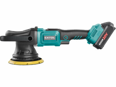 Extol Industrial Share20V,  aku orbitálna leštička 150mm, 1x2,0Ah aku 8791844