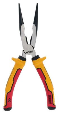 DeWalt DWHT82804-0 elektrikárske poľguľaté kliešte s dlhými čeľusťami 200mm