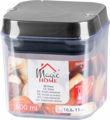 MagicHome dóza so silikónovým tesnením, stohovacia 600ml, 106x106x110mm