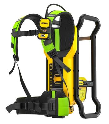 DeWalt Powershift DCPS310 ponorný vibrátor - chrbtová napájacia jednotka