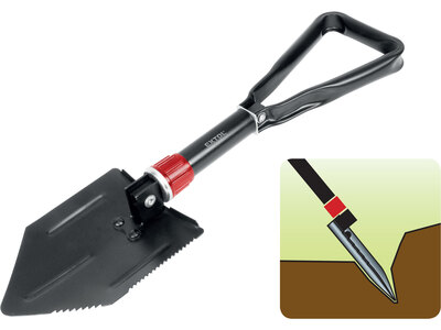 Extol Premium lopatka skladacia s motyčkou 570mm, šírka 150mm, 8877031