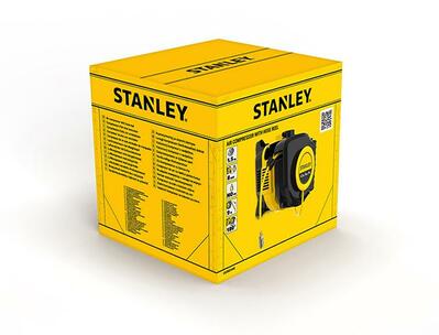 Stanley nástenný kompresor s bubnovým navijákom hadice 8bar SXCMD15WE
