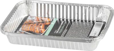 MagicHome grilovací miska hliníková 31,5x21,3x4,4 cm, 3 ks