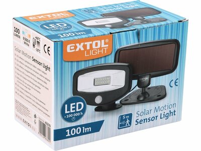 Extol Light solárne LED svietidlo s pohybovým senzorom 43270