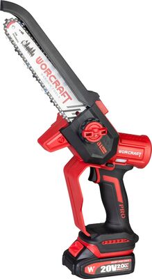 Pila Worcraft CHS-S20LiBDM ShareSYS, bezuhlíková, 20V Li-ion, 8" řetěz, mini řetězová, SET v kufru