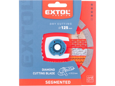 ExtolPRemium diamantový rezný kotúč segmentový, ø125x1,8mm 8803012