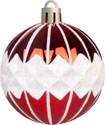 MagicHome vianočné ozdoby na stromček červené 39 ks