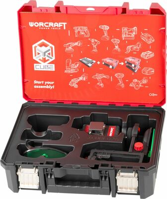 Laser Worcraft XCUBE026 ShareSYS Toolbox, 3x3D Green Beam, bez aku
